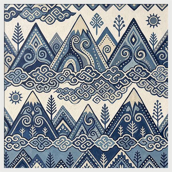 Misty Mountains In Blue