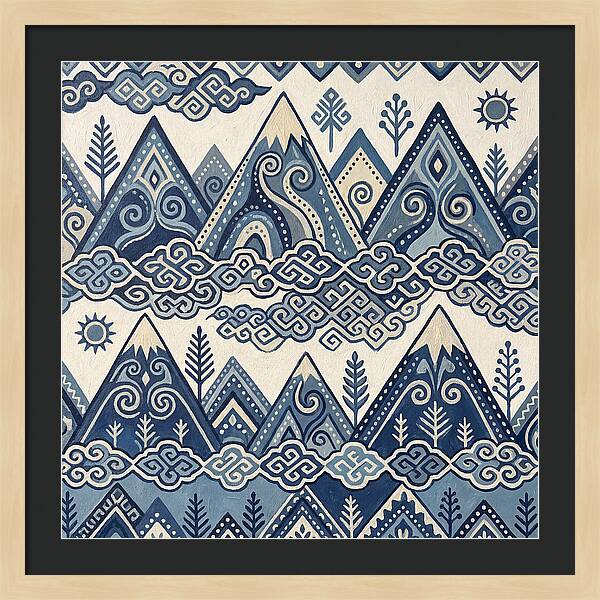 Misty Mountains In Blue