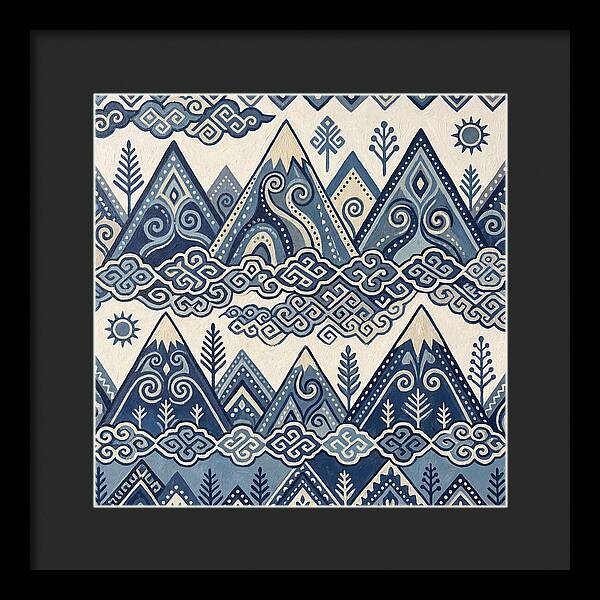 Misty Mountains In Blue