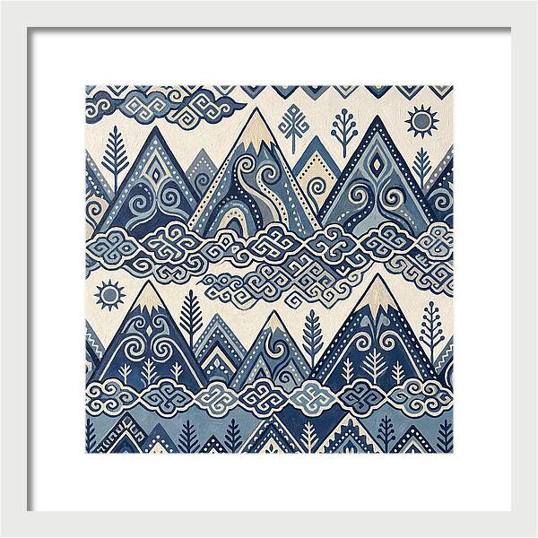 Misty Mountains In Blue