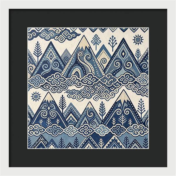 Misty Mountains In Blue