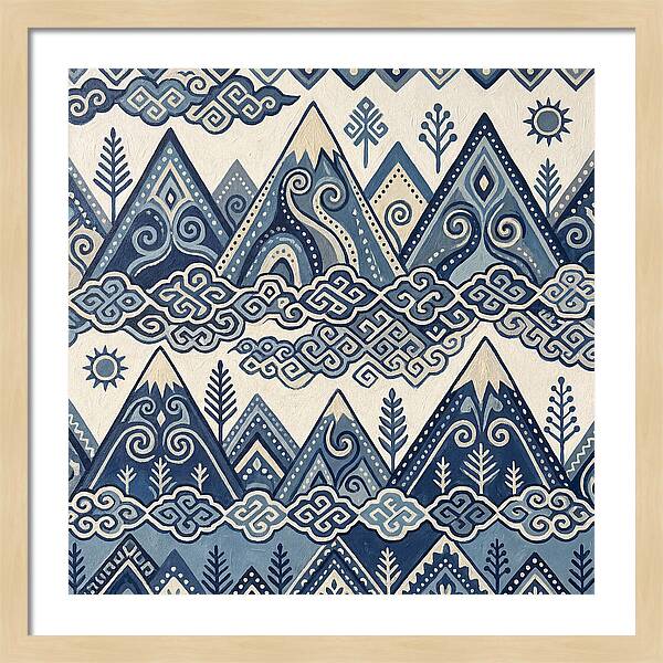Misty Mountains In Blue