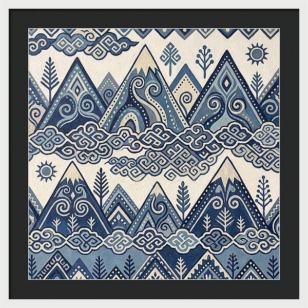Misty Mountains In Blue