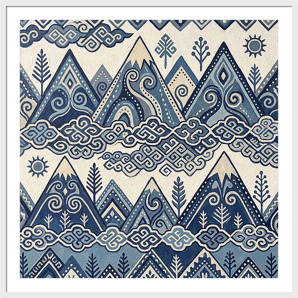 Misty Mountains In Blue