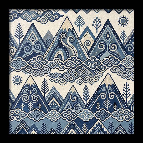 Misty Mountains In Blue