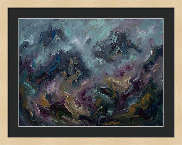 Misty Mountains In Expressionism