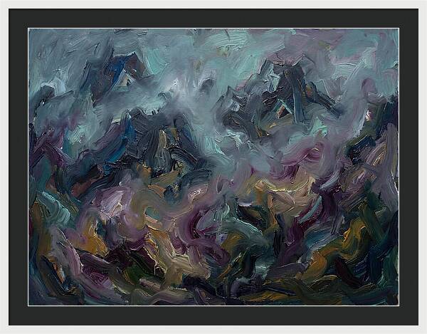 Misty Mountains In Expressionism