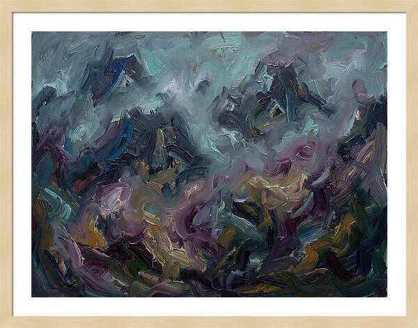 Misty Mountains In Expressionism