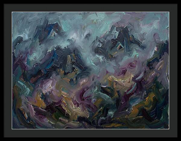 Misty Mountains In Expressionism