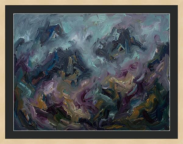 Misty Mountains In Expressionism