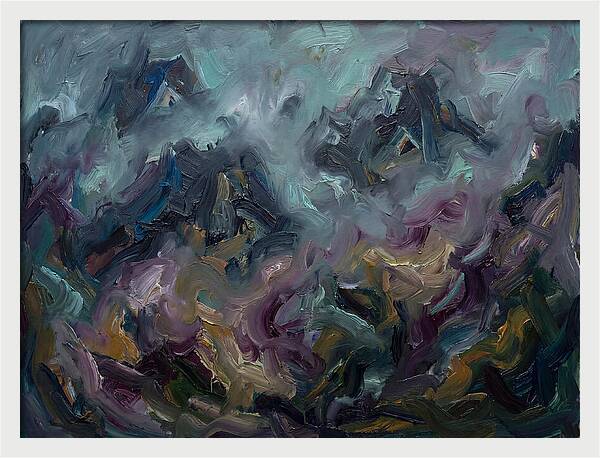 Misty Mountains In Expressionism