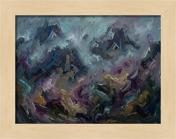 Misty Mountains In Expressionism
