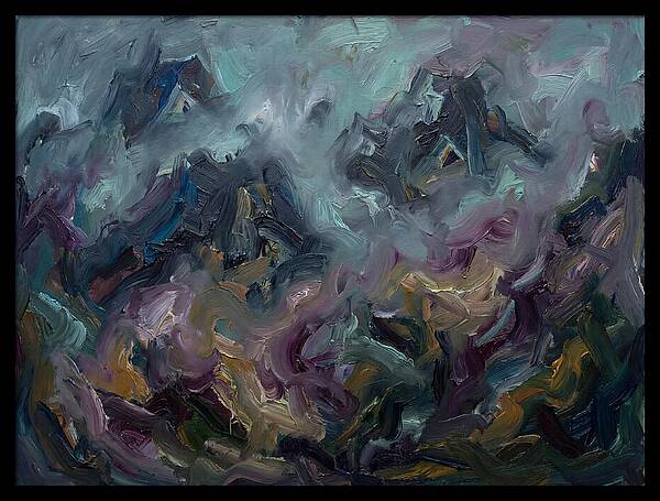 Misty Mountains In Expressionism
