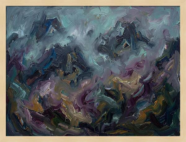 Misty Mountains In Expressionism