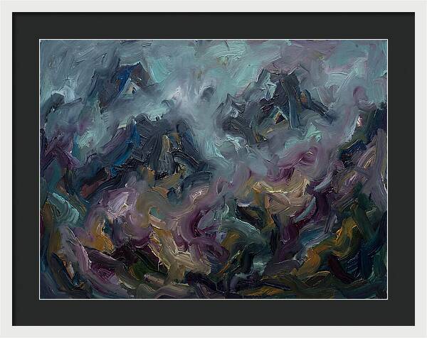 Misty Mountains In Expressionism
