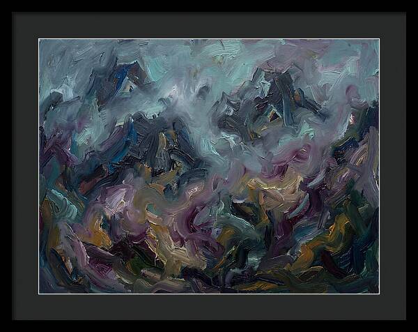 Misty Mountains In Expressionism