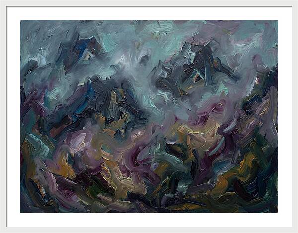 Misty Mountains In Expressionism