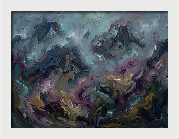 Misty Mountains In Expressionism