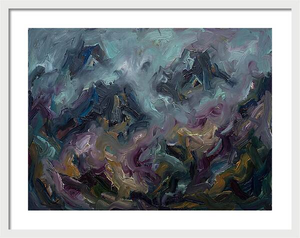 Misty Mountains In Expressionism