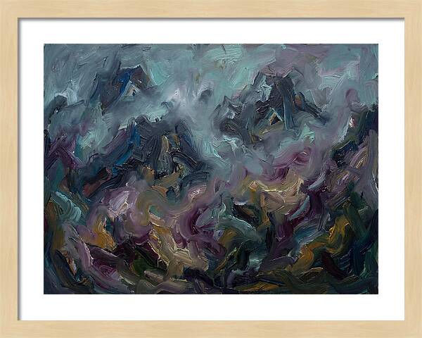Misty Mountains In Expressionism