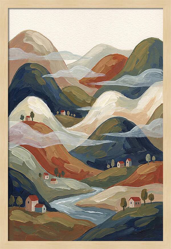 Misty Valley Landscape