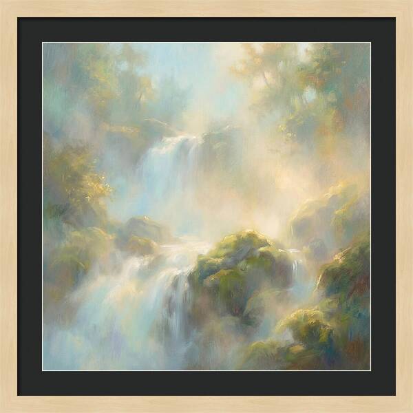 Misty Waterfall Serenity