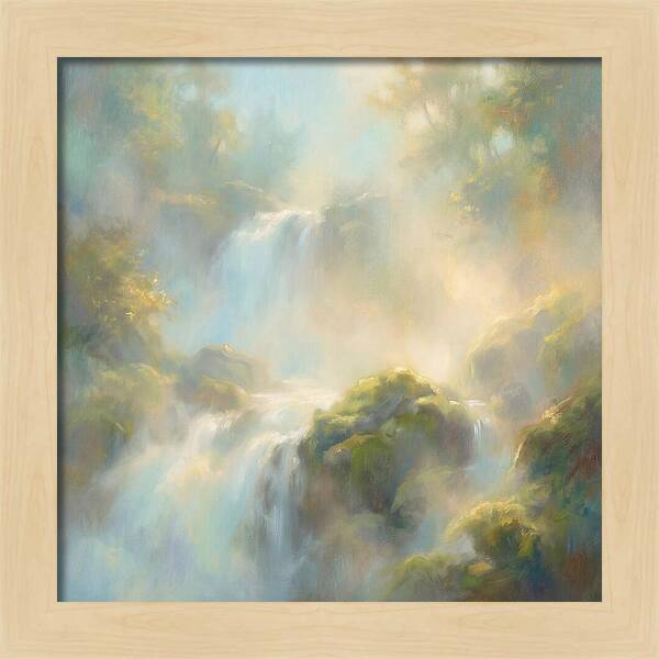 Misty Waterfall Serenity