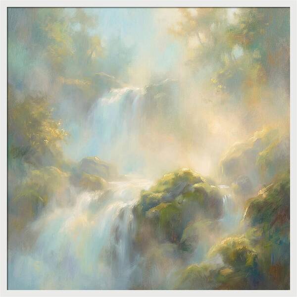 Misty Waterfall Serenity