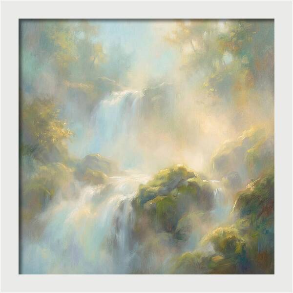 Misty Waterfall Serenity