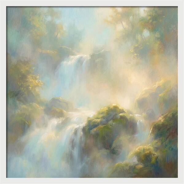 Misty Waterfall Serenity