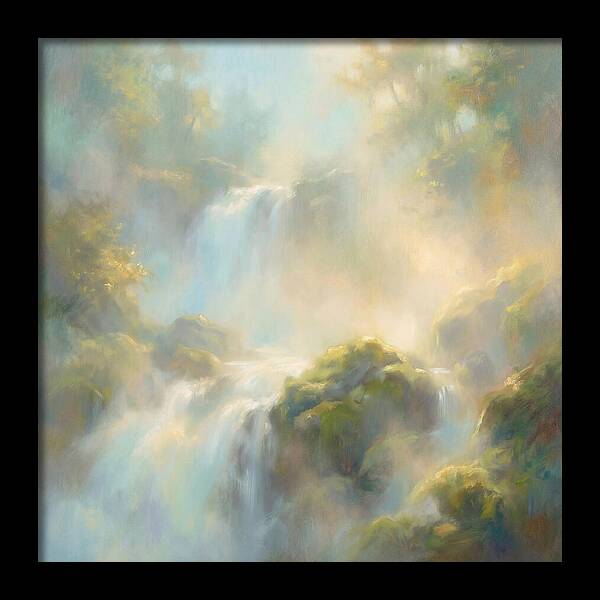 Misty Waterfall Serenity