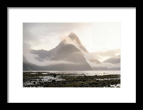 Mitre Peak Emerging From Mist