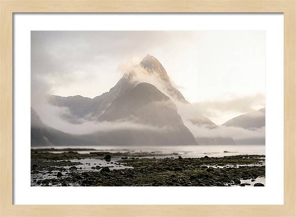 Mitre Peak Emerging From Mist