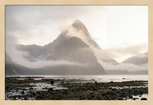 Mitre Peak Emerging From Mist