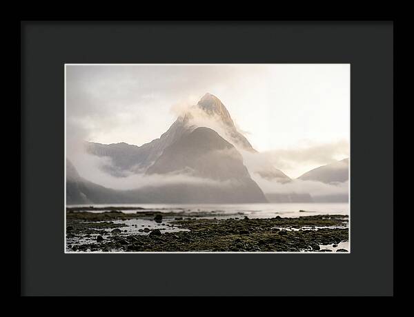 Mitre Peak Emerging From Mist