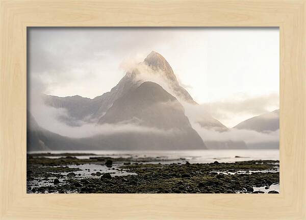 Mitre Peak Emerging From Mist