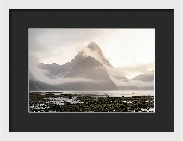 Mitre Peak Emerging From Mist