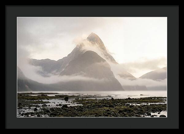 Mitre Peak Emerging From Mist