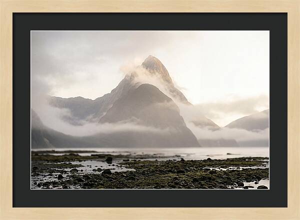 Mitre Peak Emerging From Mist