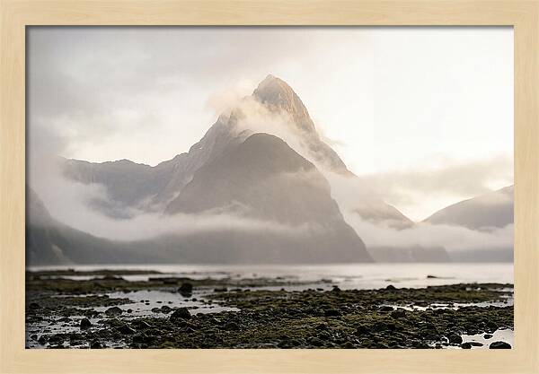 Mitre Peak Emerging From Mist
