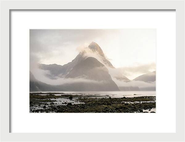 Mitre Peak Emerging From Mist