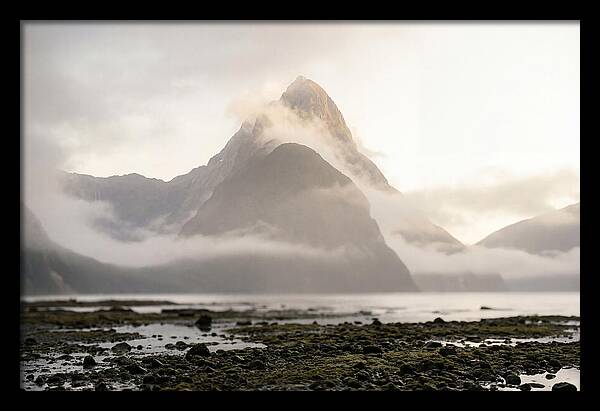 Mitre Peak Emerging From Mist