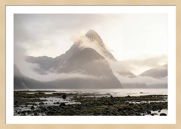 Mitre Peak Emerging From Mist