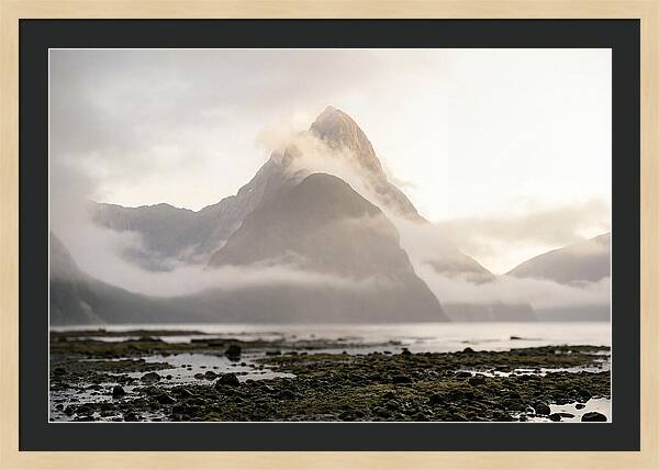 Mitre Peak Emerging From Mist