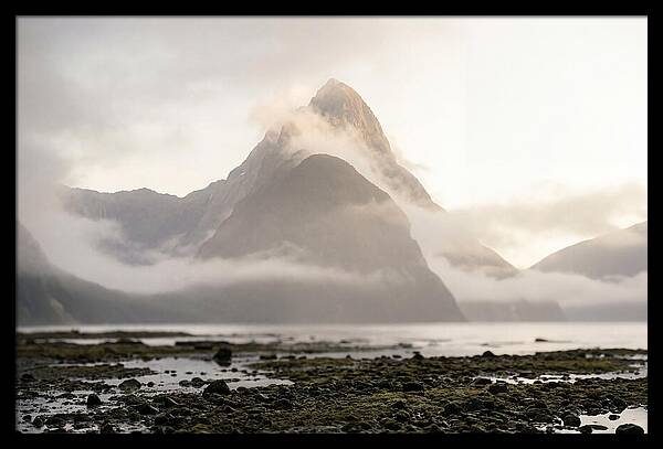 Mitre Peak Emerging From Mist