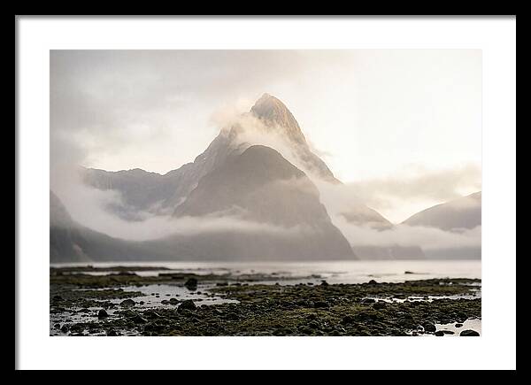 Mitre Peak Emerging From Mist