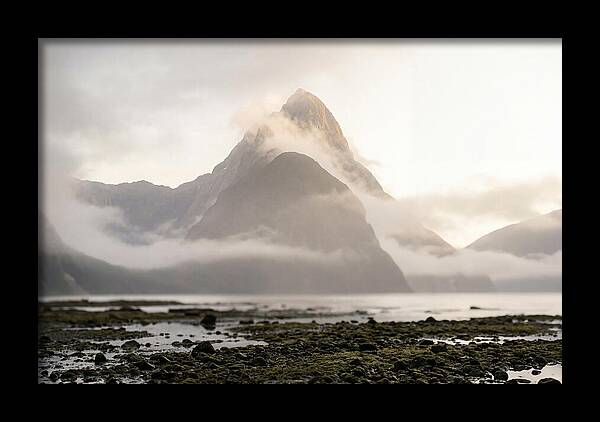 Mitre Peak Emerging From Mist