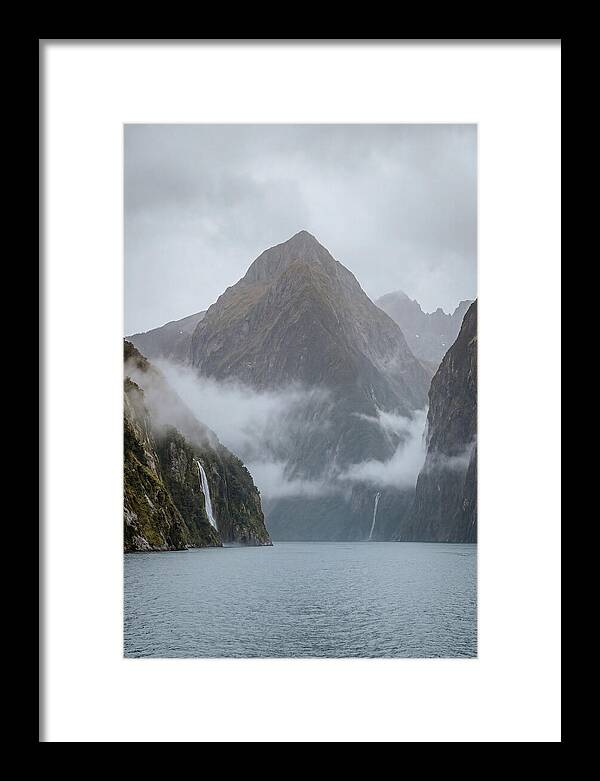 Mitre Peak Rising Above Milford Sound