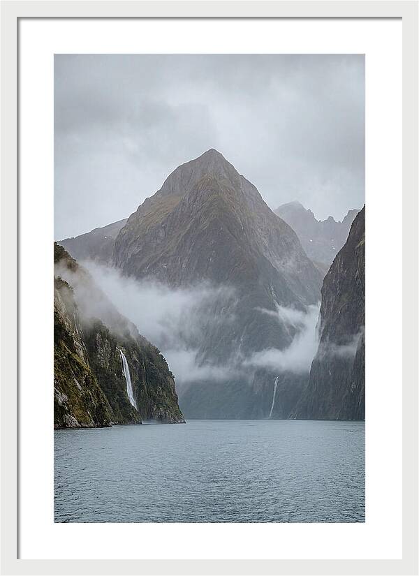 Mitre Peak Rising Above Milford Sound