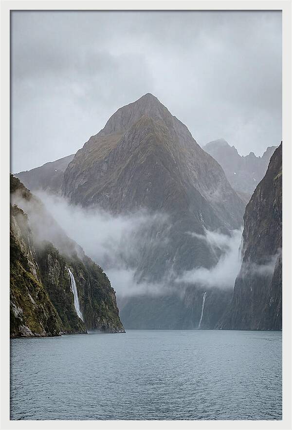 Mitre Peak Rising Above Milford Sound